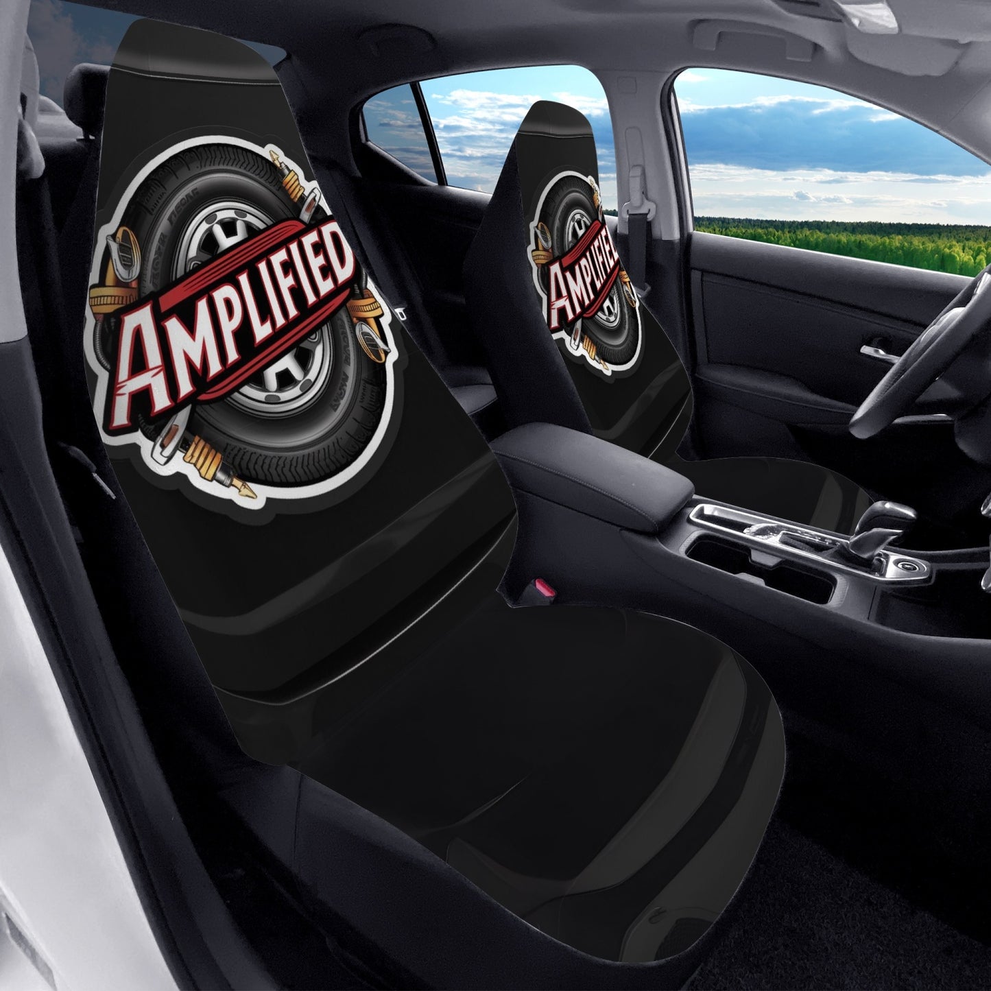 amped tire car seat cover