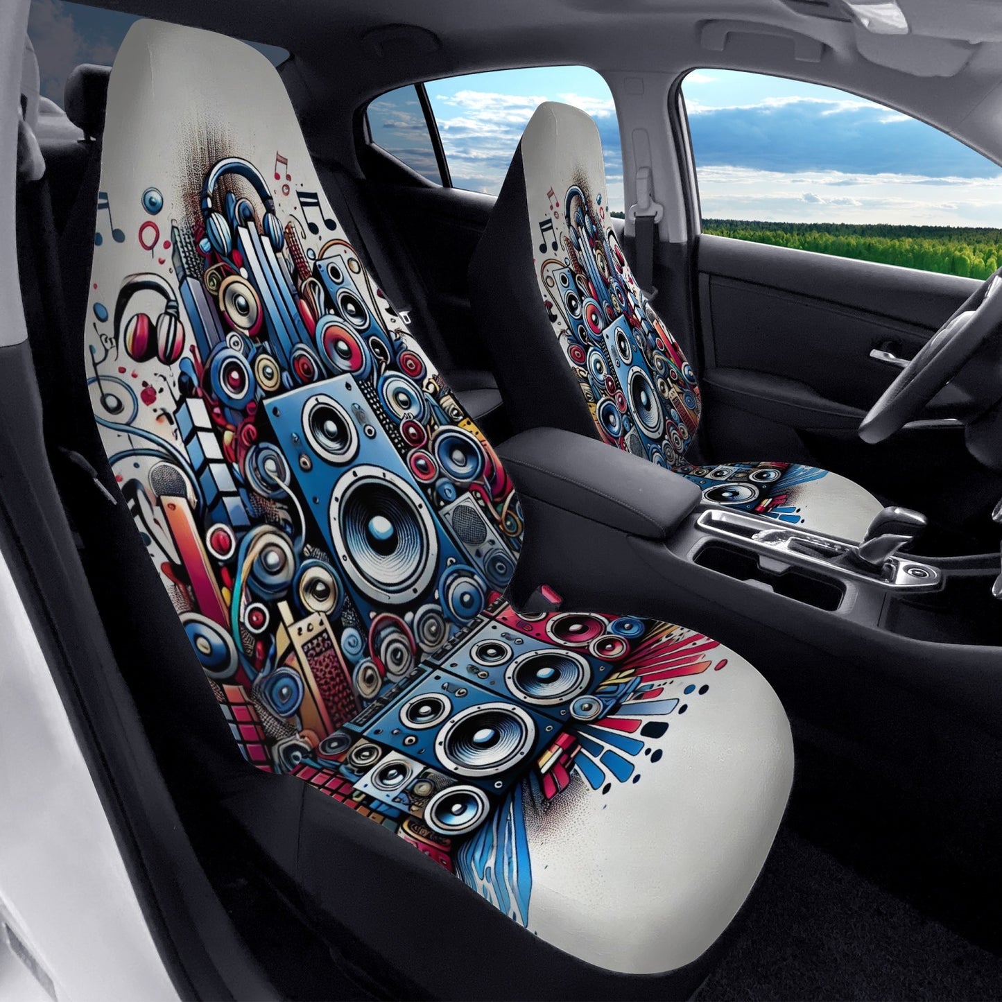 graffiti grooves car seat covers