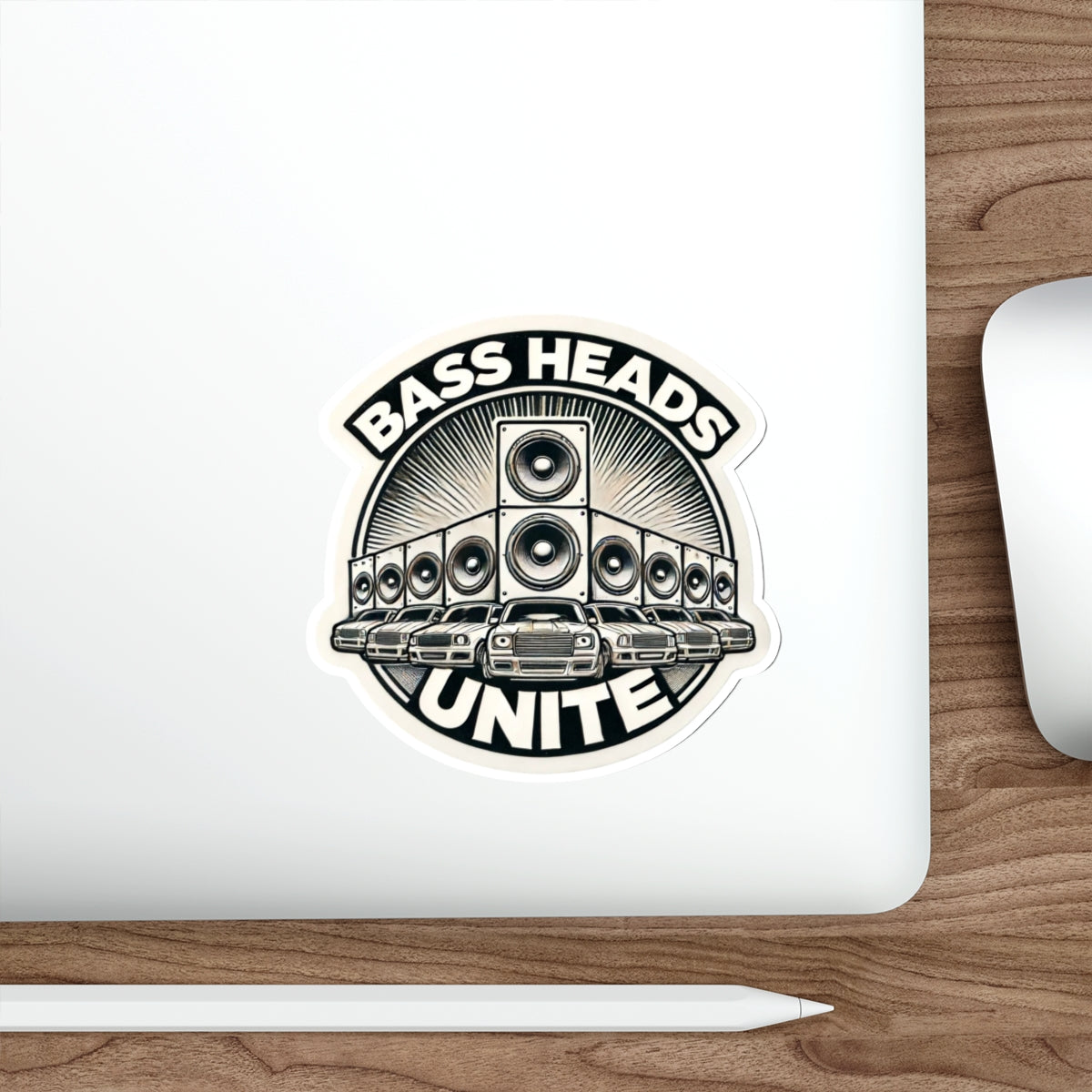 bass heads unite sticker