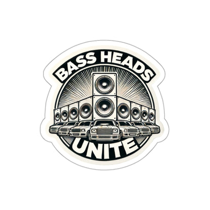 Bass Heads Unite Sticker