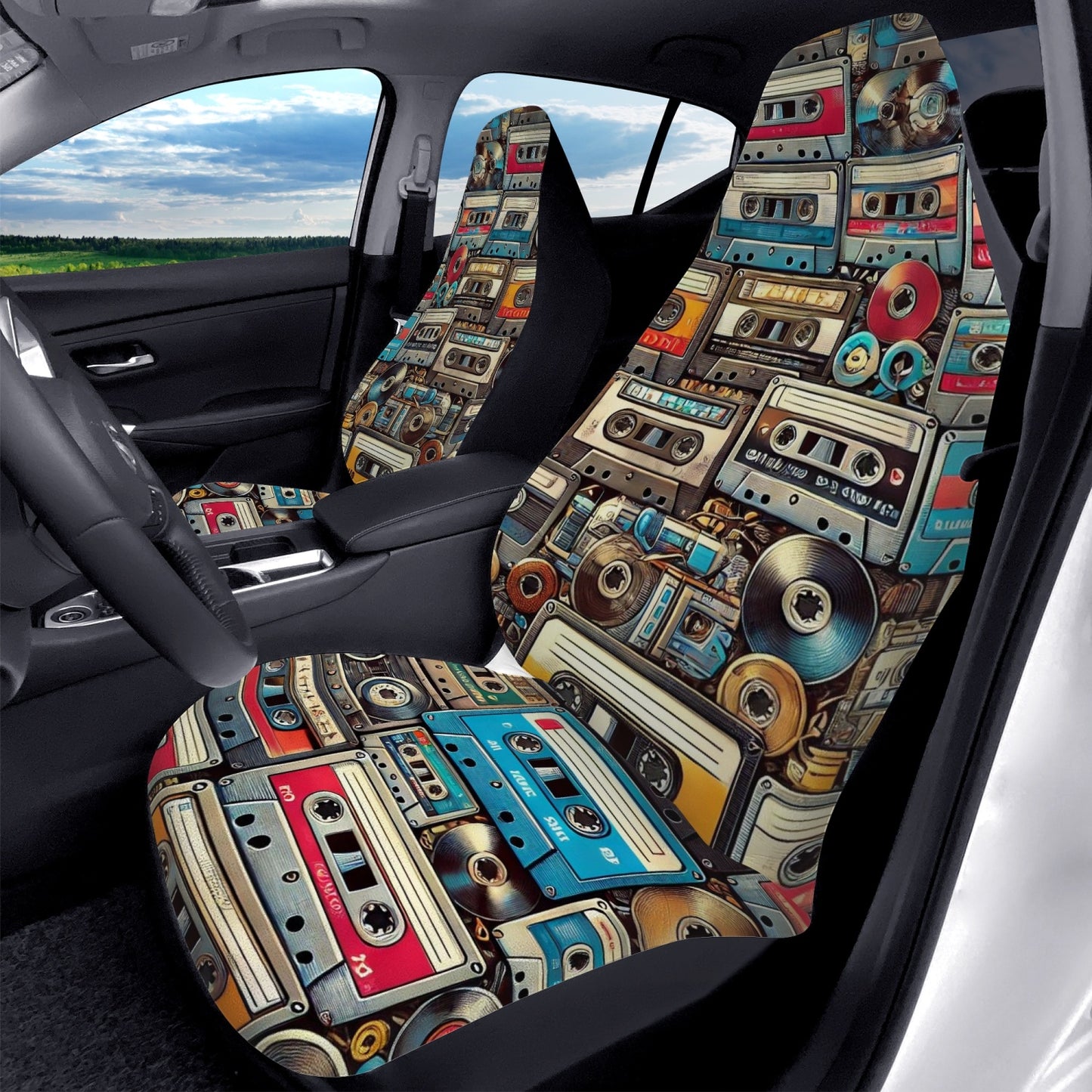 tape tracks car seat covers