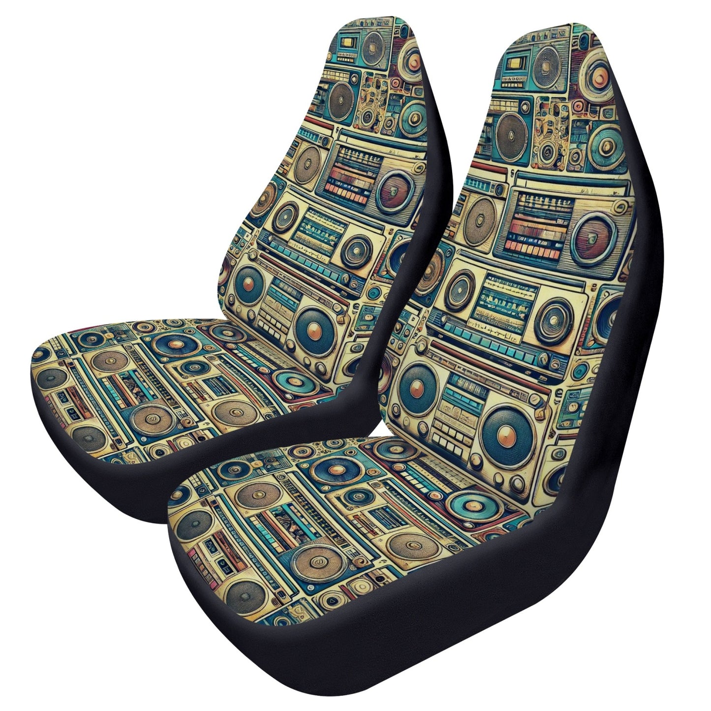 retro radio car seat covers