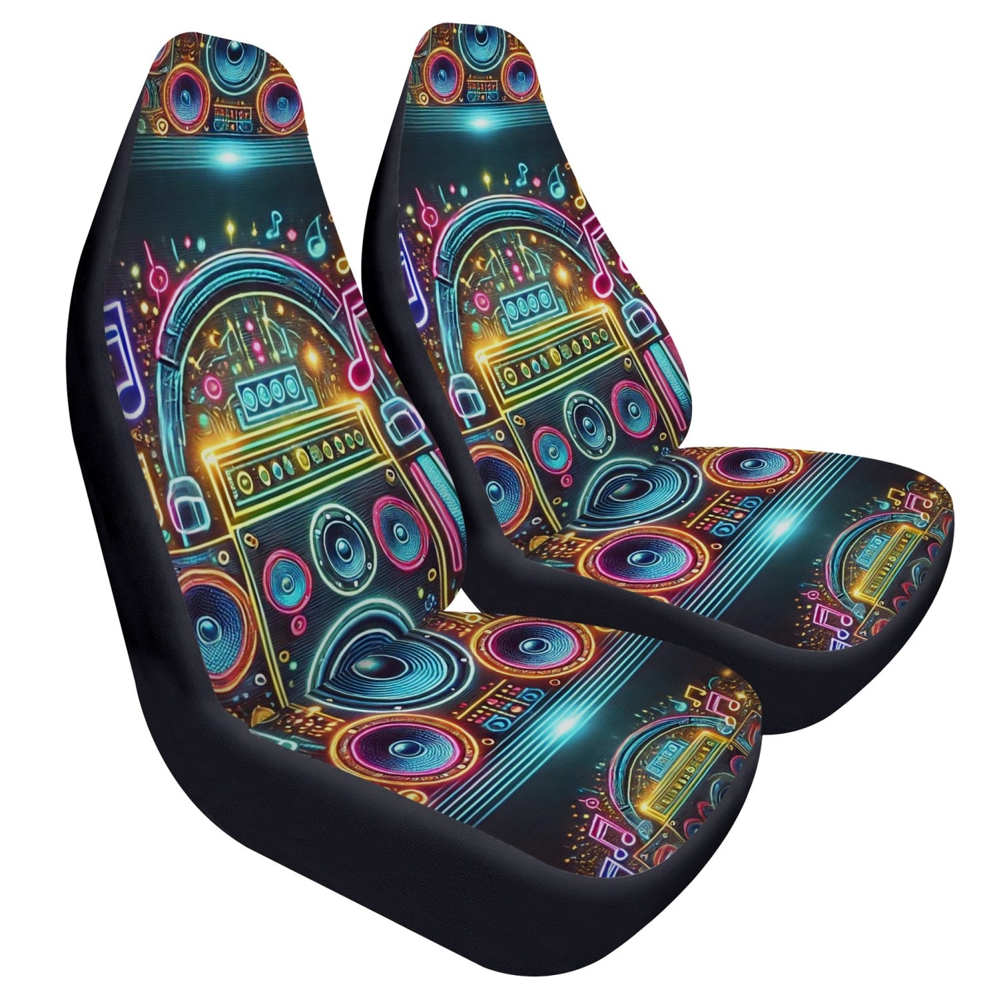 neon notes car seat covers