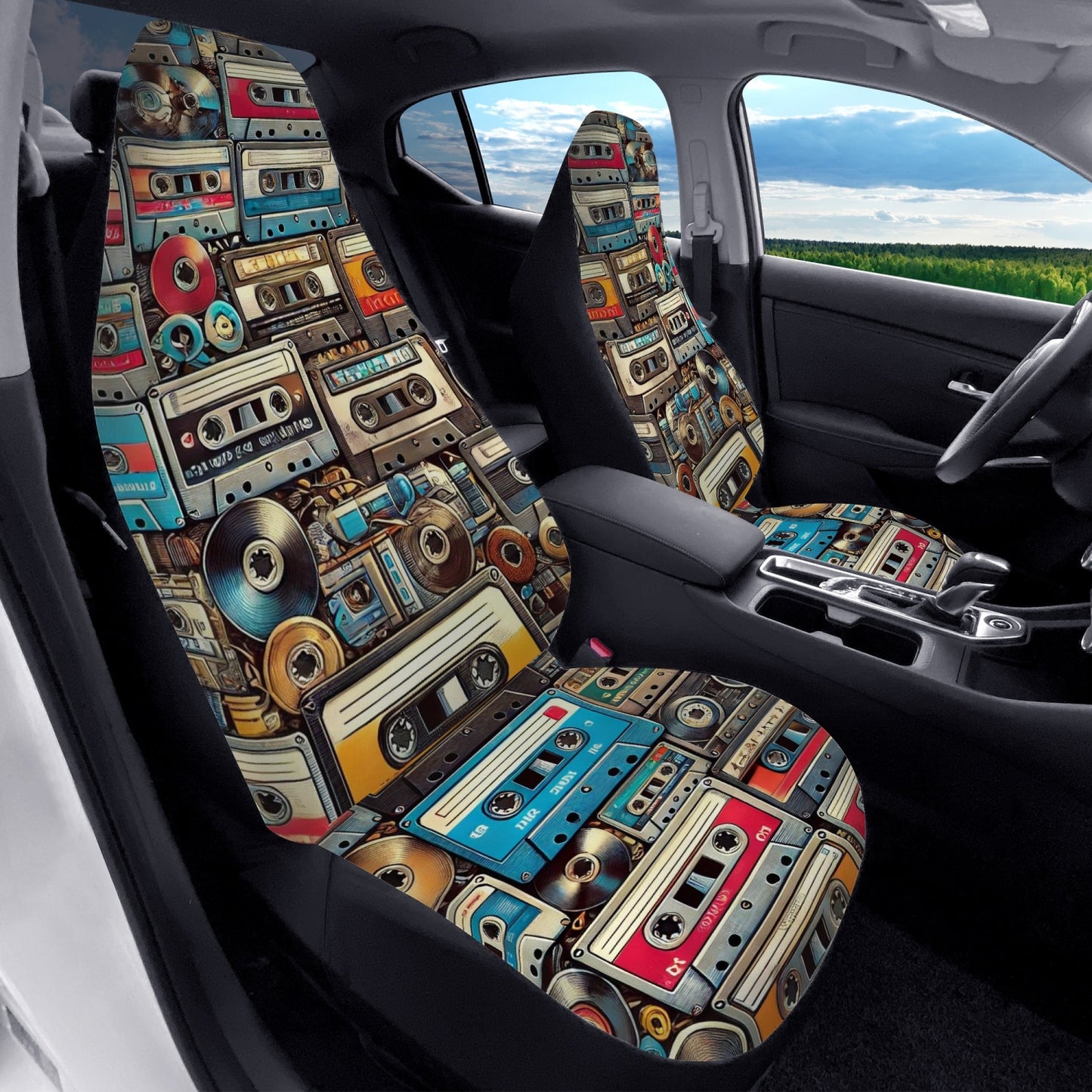 tape tracks car seat covers