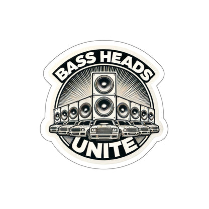 Bass Heads Unite Sticker