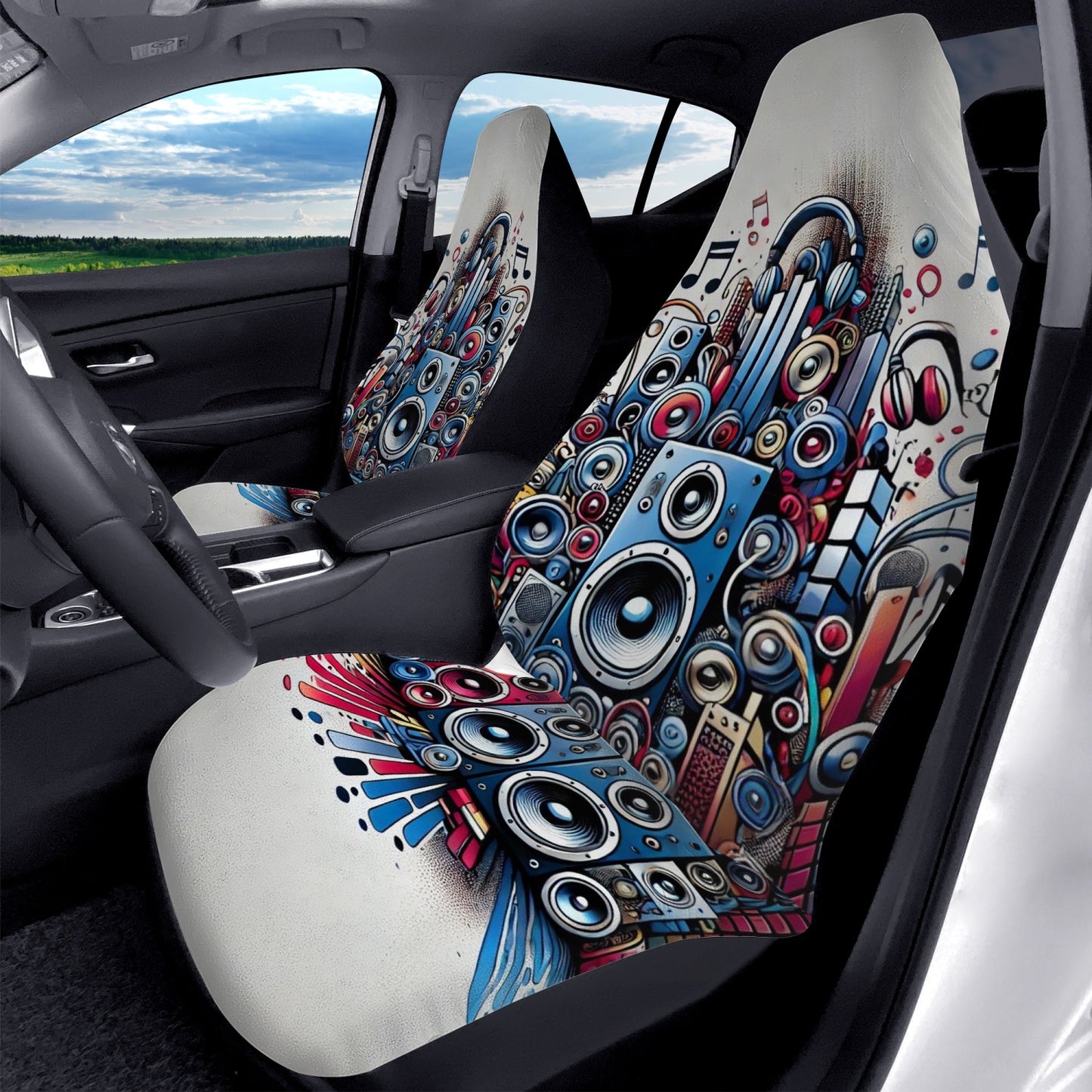 graffiti grooves car seat covers