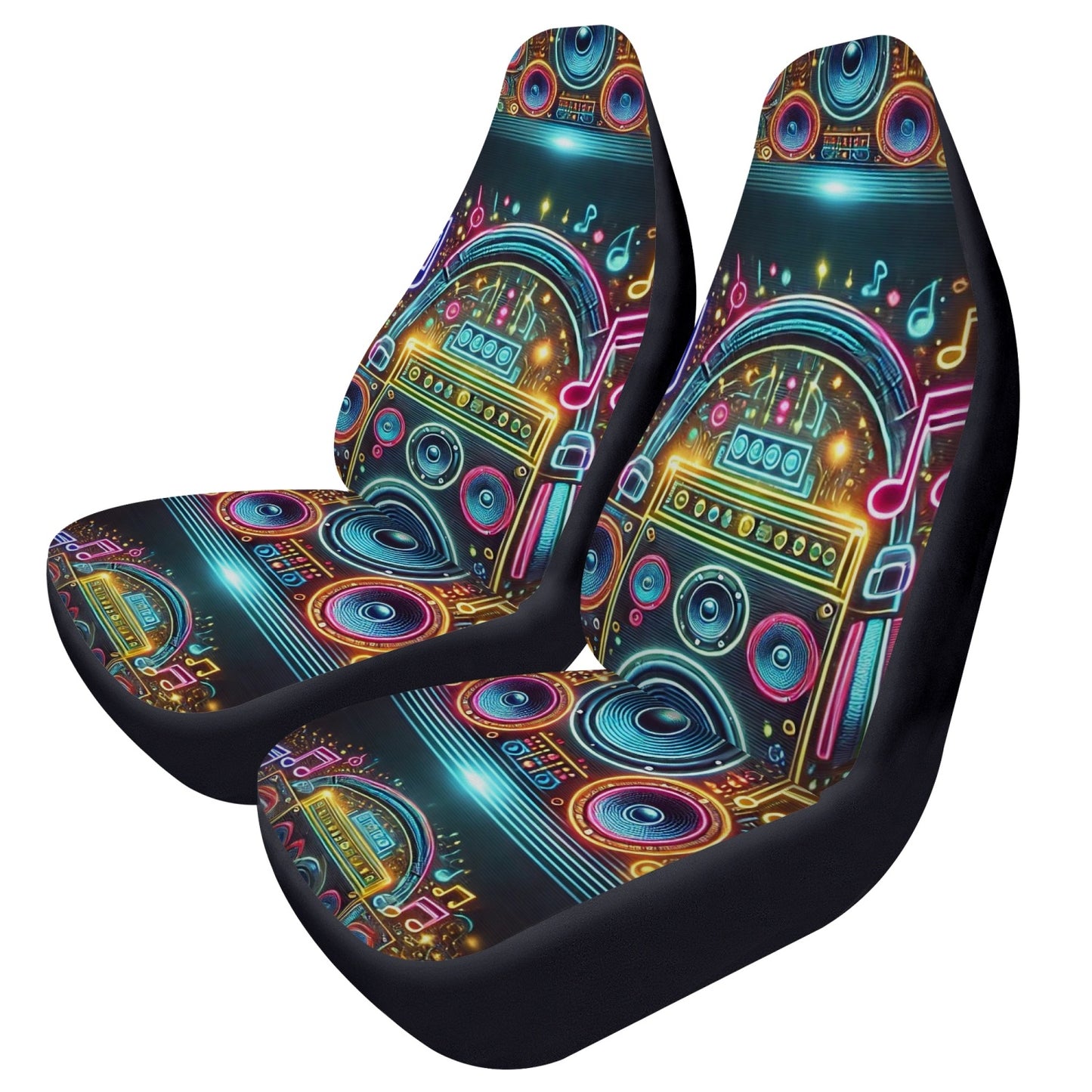 neon notes car seat covers