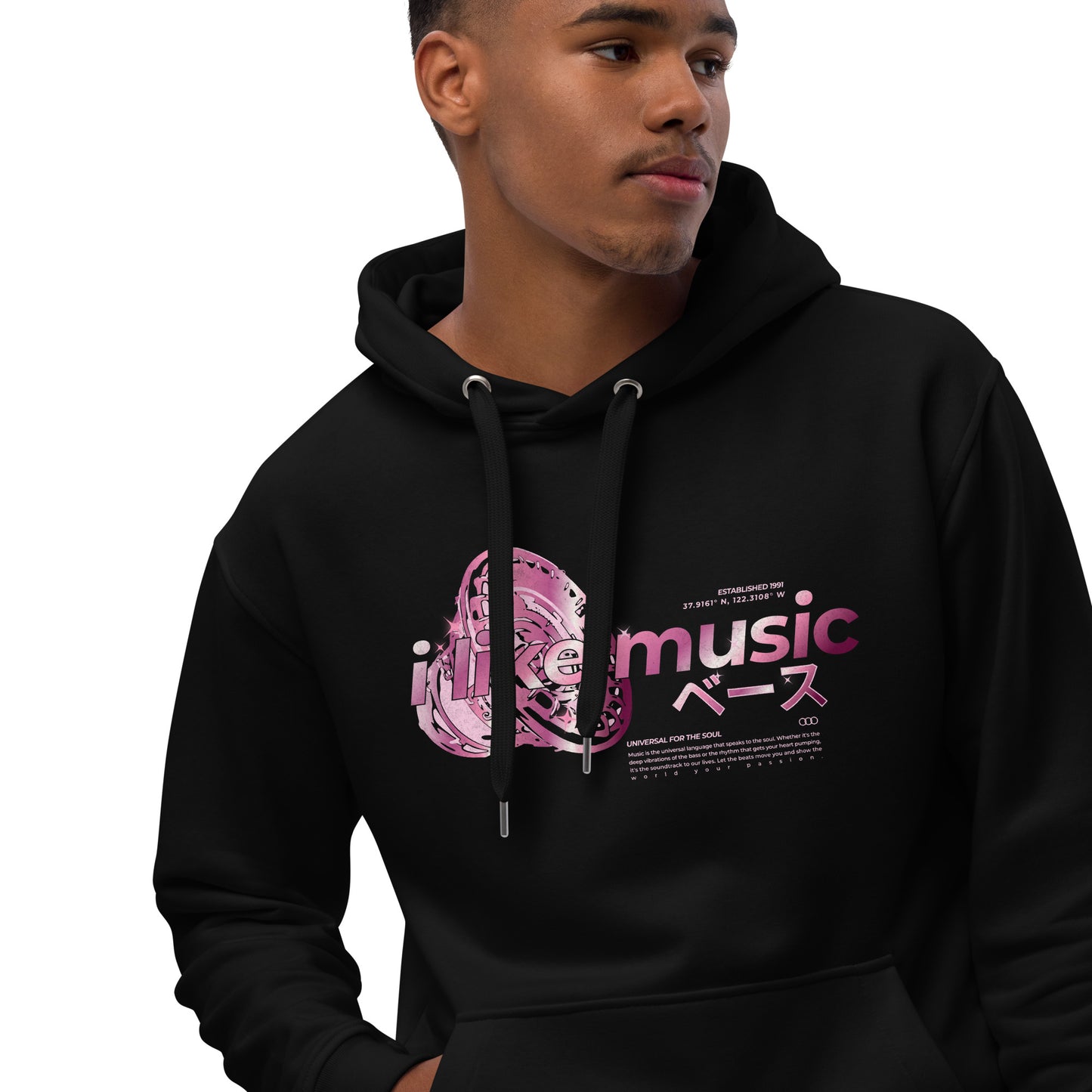 i like music hoodie