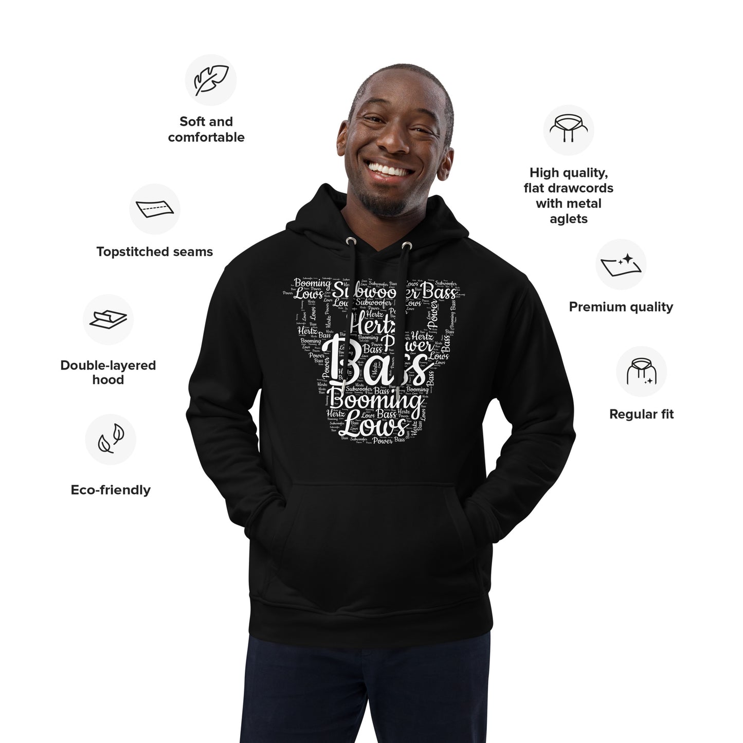 subwoofer word cloud hoodie